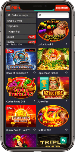 Pin-Up casino aplicación móvil